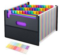 EOOUT Dossier extensible à 36 poches, format lettre en accordéon avec bord en tissu, super grande capacité pour le rangement des enseignants, fournitures de bureau et scolaires