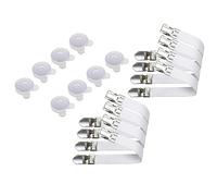 Eopocdor Lot de 16 pinces pour couette et sangles pour drap, pour maintenir les coins des couettes, couvertures et draps de lit en place