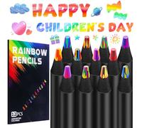 EOPUOZS 12 Crayons arc-en-ciel, Crayons de Couleur pour Enfants, Cadeaux D'anniversaire, à Glisser Dans un Calendrier de L'Avent, Crayons Multicolores pour Dessiner, L'école et Colorier