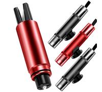 EOPUOZS 2 en 1 Marteau de Sécurité pour Voiture, 4 Pièces Brise Vitre Coupe Ceinture, Marteau d'urgence Voiture pour Voitures et Bus, Voiture Outil d'Évasion d'urgence