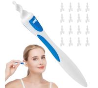 EOPUOZS Extracteur de Cérumen, Nettoyeur D'oreilles en Silicone Spirale 360°, Sûr et Doux avec 16 Têtes de Rechange Lavables, Nettoyeur D'oreilles pour Enfants et Toutes les Familles