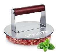 EOPUOZS Presse Burger, Robuste Smash Burger, 6,3 Pouces en Acier Inoxydable Presse Steak Haché, Presse Hamburger Professionnelle pour Grill, Facile à Nettoyer, Ronde