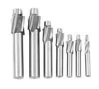 Eorleya 7Pcs M3-M12 Fraise En Acier À Coupe De Fraisage De Fraise De Fraisage De Foret De Fente De Foret De Fraise En Bout