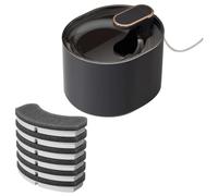 Eorleya à Boire Silencieuse pour, Distributeur d'eau Électrique USB pour Animaux de Compagnie, Distributeur d'eau Noire pour Chien