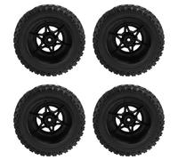 Eorleya Jantes et Pneus RC 4PCS 1/10 Scale RC Short Course Truck Pneus pour 2WD Slash Arrma Senton Pneus