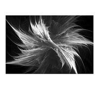 Eorntdy Impression sur toile abstraite blanche - Décoration murale moderne - Sans cadre - Pour salon, salle à manger, chambre à coucher, salle de bain - 71,1 x 106,7 cm