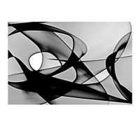 Eorntdy Impression sur toile moderne en noir et blanc, peinture murale abstraite, sans cadre, pour salon, salle à manger, chambre à coucher, salle de bain, décoration d'intérieur 71,1 x 106,7 cm