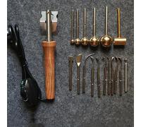 EORNYHQMY Fabrication De Fleurs en Tissu Électrique, Machine À Repasser des Fleurs Artificielles, Température Réglable, Support Anti-brûlure, pour Soie Et Laine (Round Ball)