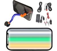 EORNYHQMY Outils De Réparation De Bosses De Lumière PDR, Réflecteur De Bosse De Voiture, Panneau De Ligne De Bande LED, Lumière D'essai De Carrosserie D'automobiles, Support À Double Usage