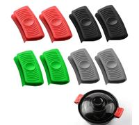 EORPAVU Dessous de plats,Couvercle de poignée de pot thermo-isolant en Silicone, couvercle de poignée de pot anti-brûlure et antidérapant, couvercle d'oreille de pot en silicone (4 paires)