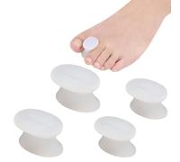 EORPAVU Séparateurs d'orteils en gel, Joint d'orteil, correcteur d'oignon pour hommes et femmes, soulage la douleur des oignons (2 paires, S+M)