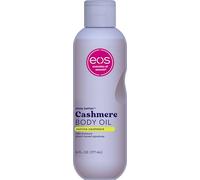 eos Huile corporelle Vanille et Cachemire Hydratante 24 Heures Requin Végétal pour Apaiser, Adoucir et Lisser la Peau Sèche Blanc 177ml