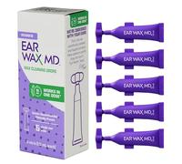 eosera® Ear Wax MD® Lot de 5 flacons de cire nettoyante à usage unique | Action rapide | Décompose et dissout la cire en un seul traitement | Cliniquement prouvé | Doux et sûr