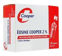 Eosine Cooper 2% Solution Cutanée Unidoses 10x2ml