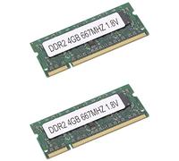 Eoslcusmvl 2X Mémoire Ram pour Ordinateur Portable DDR2 4 Go 667 MHz PC2 5300 SODIMM 1,8 V 200 Broches pour Mémoire pour Ordinateur Portable AMD