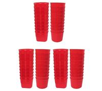 Eoslcusmvl 60 PièCes Mangeoires de Lapin de Poulets pour Cage, Tasse d'alimentation d'eau de Poulet Suspendue, Mangeoires d'oiseaux en Plastique Bol de Graines, Mangeoire de Poulet