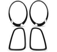 Eosnow 4 pièces noir brillant phare feu arrière Surround capots de bordure de remplacement pour Mini R56 R57 R58 R59 Cooper S JCW