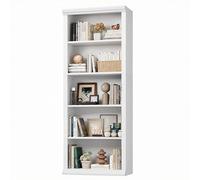 EOSVALO Étagère à 5 Niveaux, Bibliothèque Moderne, Meuble de Rangement Vertical, 60 x 29.7 x 153 cm, Grande Capacité, pour Livres Plantes Déco, Salon Bureau Couloir