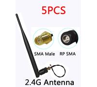 EOTH 1-Antenne 5dbi sma 600 wlan wifi 2.4ghz,2.4g,IPX ipex 1 SMA,câble d'extension en queue de overmâle,module iot,5 pièces - Type 5PCS FC