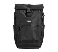 eoto TALL41 Sac à dos roll-top pour université, voyage, travail et loisirs, durable, ergonomique, imperméable, sac à dos multifonction, sac à dos de voyage, pour homme et femme, 41 L, Noir
