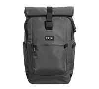 eoto TALL41 Sac à dos roll-top pour université, voyage, travail et loisirs, durable, ergonomique, imperméable, sac à dos multifonction, sac à dos de voyage, pour homme et femme, 41 L, Pierre grise