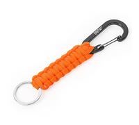 EOTW Paracorde Porte-clés Mousqueton Personnalisé Mousqueton D Anneau Porte-clés pour Moto Voiture Camping Randonnée Homme Femme Enfant (1 Orange)