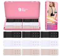 Eotyunc Extension de soutien-gorge pour femme - Avec boîte de rangement - Rallonge élastique - 1 rangée de crochets, 2 rallonges à crochets, XL