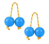 Eouayoree 1 Paires de Aslatua Shakers Kashaka Instrument de Percussion Musical Africain Asalato Shaker Boules Rythmiques Bleu