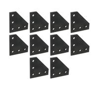 Eouayoree 10Pcs 2020 Équerre de Jonction en L Plaques d'angle pour Profilé D'Extrusion en Aluminium Stabilité et Support Renforcés
