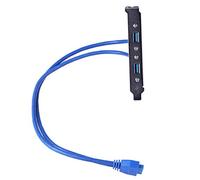 Eouayoree 20 Broches vers USB 3.0 en-TêTe de Câble à Double Port, éTendez Votre Port USB 3.0 sur la Carte MèRe au Cadre du BoîTier de L'Ordinateur