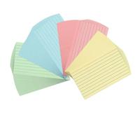 Eouayoree 300 Feuilles de Fiches Colorées 3 X 5 Pouces Cartes de Notes Lignées Cartes Flash Couleur pour Étudier, Prendre des Notes, Liste de Choses à Faire Installation Facile Facile à Utiliser