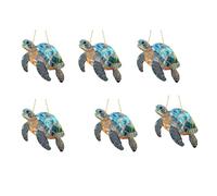 Eouayoree 6 Attrape-Soleil en Forme Tortue Porte- à Suspendre à Une Fenêtre, Attrape-Soleil en Forme Tortue pour Intérieur ou Extérieur, Attrape-Soleil à Suspendre à Une Fenêtre