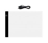 Eouayoree Carte de Dessin LED de Luminosité Réglable pour les Enfants, Table de Copie de Carnet Léger à 3 Niveaux Transparent