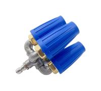 Eouayoree Nettoyeur à Buse de Turbine 4 en 1, Quadruple Orifice 2.0, Buse de Turbine Pivotante à 360°, Connecteur 1/4 Pouce, Bleu