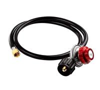 Eouayoree Régulateur Réglable 1 Pièce 0-20 PSI avec Tuyau de Type -1-Fonctionne avec des Réservoirs de Propane