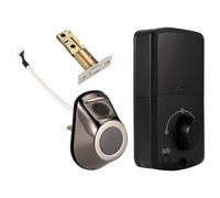 Eouayoree Serrure de Porte Électronique pour Serrure Intelligente Tuya, Serrure de Porte Numérique D'Entrée Sans Clé, Pêne Dormant Intelligent avec Empreinte Digitale