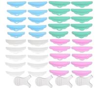 EOUIAV 40PCS Pads Rehaussement de Cils en Silicone, Coussin de Permanente à Cils, 5 Tailles, avec 4 Brosse à Cils en Forme de Y, Recourbe-Cils Tiges de Levage de Cils Réutilisables