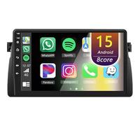 Eouyt Android Autoradio pour BMW E46/M3 1998-2006, 9 Pouces Poste Radio Voiture avec CarPlay Android Auto GPS WiFi Bluetooth Caméra(4Core(1+32GB))