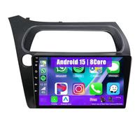 Eouyt Android Autoradio pour Honda Civic 2006-2011, 9 Pouces Poste Radio Voiture avec CarPlay Android Auto GPS WiFi Bluetooth Caméra(8Core(8+128GB))