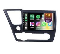 Eouyt Android Autoradio pour Honda Civic 2013-2016, 9 Pouces Poste Radio Voiture avec CarPlay Android Auto GPS WiFi Bluetooth Caméra(4Core(2+32GB))