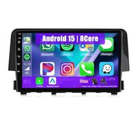 Eouyt Android Autoradio pour Honda Civic 2015-2020, 9 Pouces Poste Radio Voiture avec CarPlay Android Auto GPS WiFi Bluetooth Caméra(4Core(1+32GB))