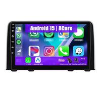 Eouyt Android Autoradio pour Honda CRV 2016-2018, 9 Pouces Poste Radio Voiture avec CarPlay Android Auto GPS WiFi Bluetooth Caméra(4Core(2+32GB))