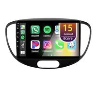 Eouyt Android Autoradio pour Hyundai I10 2007-2013, 9 Pouces Poste Radio Voiture avec CarPlay Android Auto GPS WiFi Bluetooth Caméra(8Core(6+128GB))