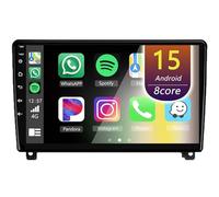 Eouyt Android Autoradio pour Peugeot 407 2004-2011, 9 Pouces Poste Radio Voiture avec CarPlay Android Auto GPS WiFi Bluetooth Caméra(8Core(8+128GB))