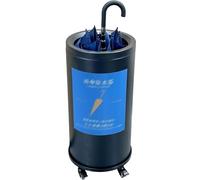 Eoweiot Support pour parapluies en Acier Inoxydable avec bac à Eau Amovible et roulettes verrouillables - Séchoir à parapluies Robuste pour la Maison et Le Bureau (A)