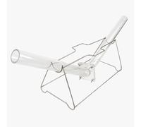 Eoweiot Testeur de compactage de mortier, kit de Test de Saturation de coulis à Tube en V à 120°, avec Support en Acier Inoxydable et Joints en Silicone, qualité de Construction