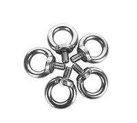 Eowpower 5 pcs M8 Filetage mâle Machines épaule levage Bague Boulon à œil