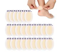 Eowppue 30 Pièces Pansements Ampoules, Ovale Pansements Hydrocolloïde Gel Bandages, Pansements Ampoules Talon, Pansements Invisibles en Gel Hydrocolloïde, pour Prévention et Soin des Ampoules au Pied