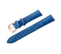 Eoyajsze Bracelet de montre en cuir véritable 10mm-24mm, Or bleu-rose, 20mm
