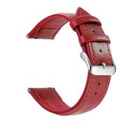 Eoyajsze Bracelet de montre en cuir véritable 18/20/22mm, Couleur 9-or rose, 20mm